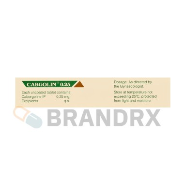 Cabgolin 0.25 mg Sun Pharmaceuticals Industries